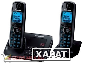 Фото Panasonic KX-TG6622RUB-с автоответчиком, цвет черный: Беспроводной телефон DECT (радиотелефон)