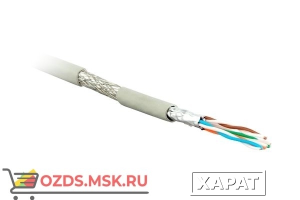 Фото Hyperline SFTP4-C6A-S23-IN-LSZH-GY-500: Кабель