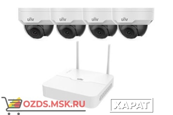 Фото UNIVIEW KITNVR301-04LB-W4х322SR3-VSF28W-D Wi-Fi —: Комплект видеонаблюдения