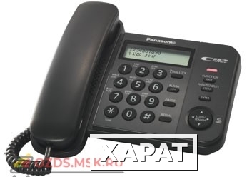 Фото Panasonic KX-TS2356RUB проводной телефон, цвет черный: Проводной телефон