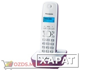 Фото Panasonic KX-TG1611RUF-, цвет сиреневый: Беспроводной телефон DECT (радиотелефон)