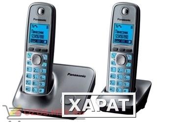 Фото Panasonic KX-TG6612RUM-, цвет серый металлик: Беспроводной телефон DECT (радиотелефон)