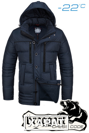 Фото NEW! Куртка зимняя мужская Braggart Dress Code 2920D (т.синий) M, L, XL, XXL