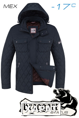 Фото NEW! Куртка зимняя мужская Braggart Status 1743 (темно-синий), р.M, L, XL, XXL