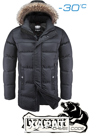 Фото NEW! Куртка зимняя мужская Braggart Dress Code 1584 (графит), р.S, M, L, XL, XXL. Новое поступление!
