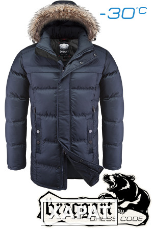 Фото NEW! Куртка зимняя мужская Braggart Dress Code 1584 (темно-синий), размер 52 (XL) Новое поступл