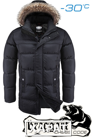 Фото NEW! Куртка зимняя мужская Braggart Dress Code 1584 (черный), р.S, M, L, XL, XXL. Новое поступление!