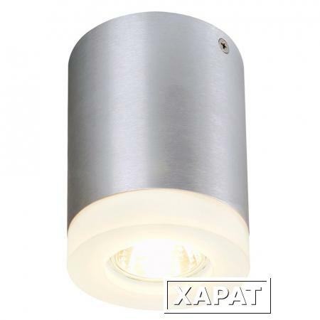 Фото TIGLA ROUND светильник потолочный для лампы GU10.50Вт макс., матированный алюминий / акрил матовый | 114730 SLV