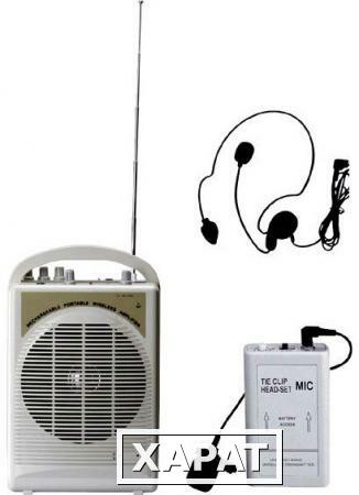 Фото Система для экскурсоводов мобильная с головным и петличным радиомикрофоном VHF ITC ESCORT T-6020