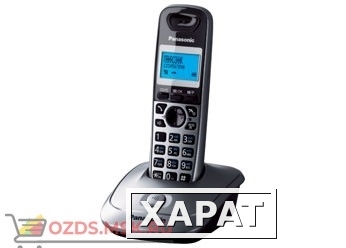 Фото Panasonic KX-TG2511RUM-, цвет серый металлик: Беспроводной телефон DECT (радиотелефон)