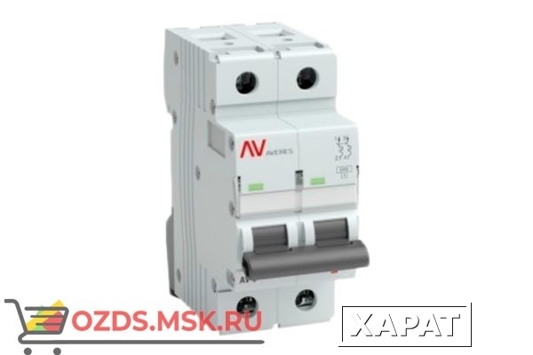 Фото ЭКФ AVERES mcb6-2-10c-av Выкл.автомат.AV-6 2P 10A (C) 6kA