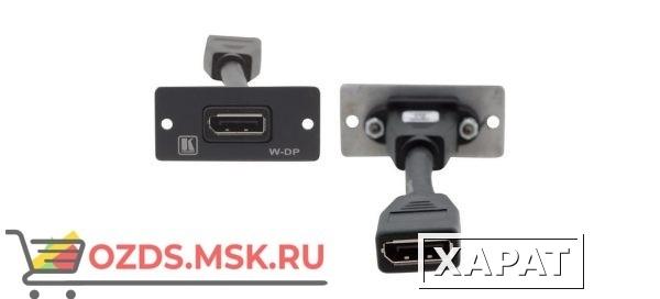 Фото W-DP(B) ; цвет черный: Модуль-переходник DisplayPort розетка-розетка
