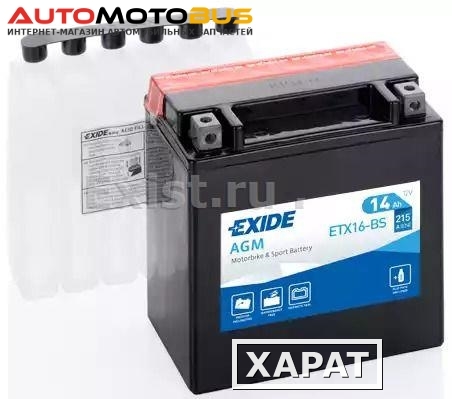 Фото Exide ETX16-BS