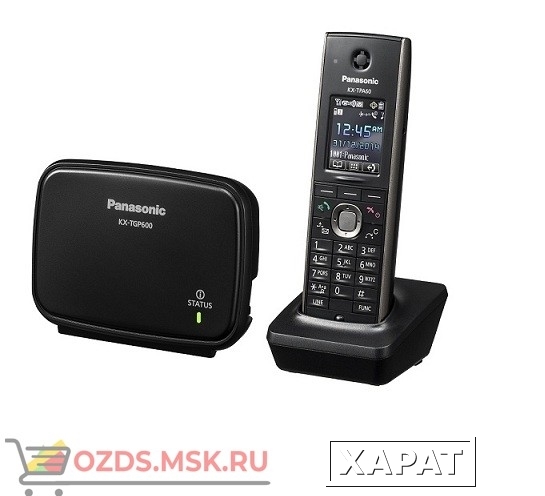 Фото Panasonic KX-TGP600RUB Беспроводной телефон SIP DECT, цвет черный