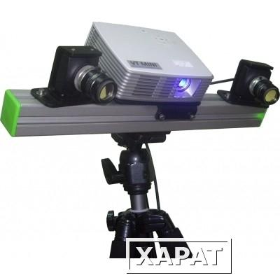 Фото VT MINI с синим светом и поворотным столом: 3D сканер