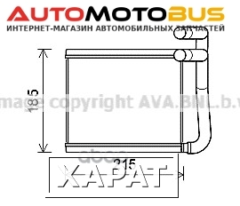 Фото Радиатор печки AVA QUALITY COOLING HY6393