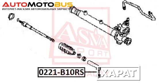 Фото Наконечник поперечной рулевой тяги ASVA 0221-B10RS