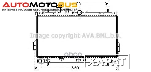 Фото Радиатор охлаждения Ava HY2097