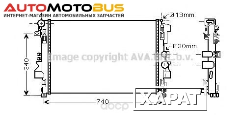 Фото Pадиатор системы охлаждения мкпп MB Viano all 03 Ava MSA2356