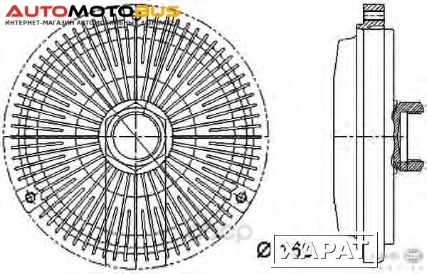 Фото Сцепление вентилятор радиатора Behr-hella 8MV376733-011