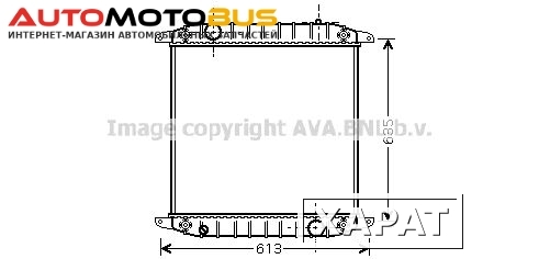 Фото Радиатор охлаждения двигателя AVA QUALITY COOLING IV2078