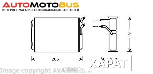 Фото Радиатор охлаждения двигателя Ava VO6096