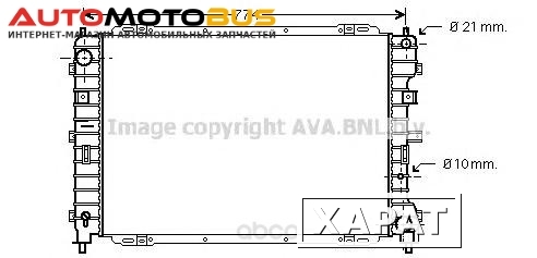 Фото Радиатор охлаждения двигателя Ava FD2375