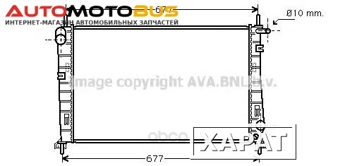 Фото Радиатор охлаждения двигателя Ava FDA2266