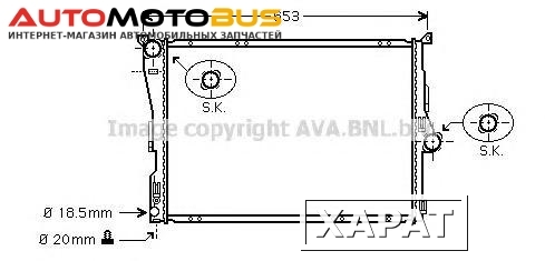 Фото Радиатор Ava BW2289