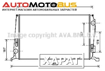 Фото Радиатор охлаждения двигателя Ava DAA2005