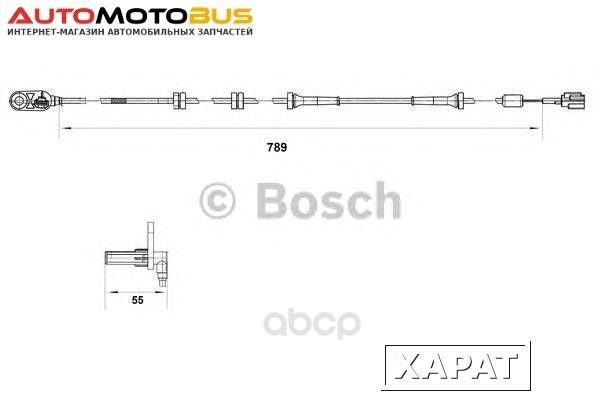 Фото Датчик частоты вращения колеса Nissan Primera, Hatchback, Traveller Bosch 0265007465