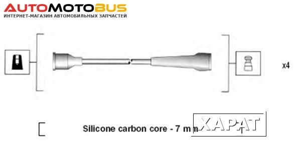 Фото Комплект проводов зажигания MAGNETI MARELLI 941145430740