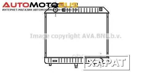 Фото Pадиатор системы охлаждения MB 100 88-96 Ava MSA2127