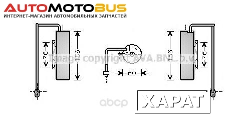 Фото Радиатор кондиционера автомобильный Ava OLD453