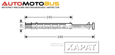 Фото Радиатор кондиционера автомобильный Ava MSD358