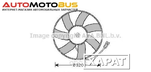 Фото Вентилятор охлаждения двигателя Opel Omega 94 Ava OL7522