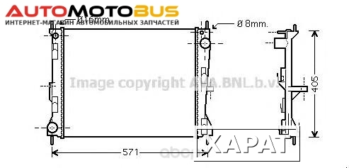 Фото Радиатор охлаждения двигателя Ava DN2235