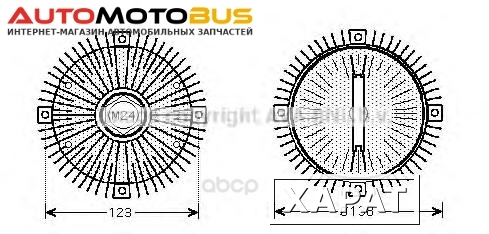 Фото Муфта вентилятора BMV E30, E36, E28, E34 81-00 Ava BWC322