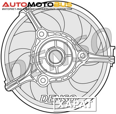 Фото Вентилятор охлаждения двигателя DENSO DER02002