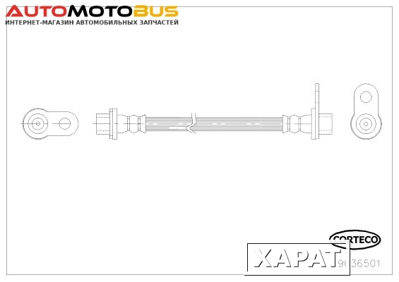 Фото Шланг тормозной CORTECO 19036501