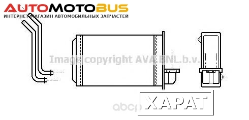 Фото Радиатор охлаждения двигателя Ava PEA6088