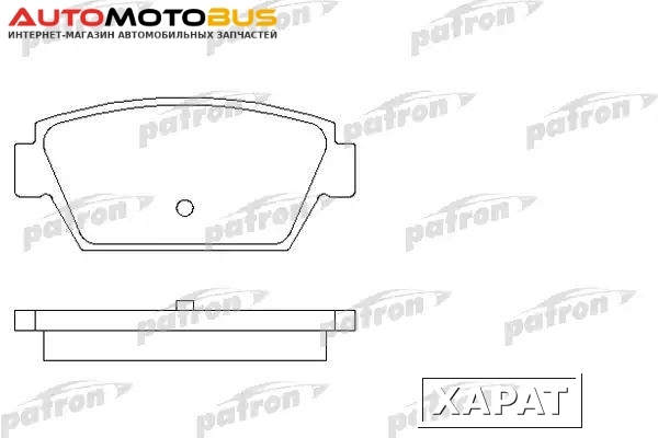 Фото Тормозные колодки дисковые PATRON PBP507