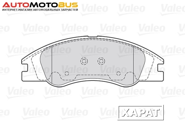 Фото Комплект тормозных дисковых колодок Valeo 301705