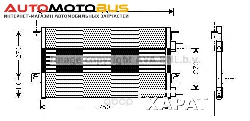 Фото Радиатор охлаждения двигателя Ava CR5037