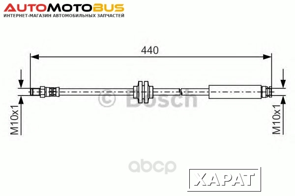 Фото Тормозной шланг Bosch 1987481484