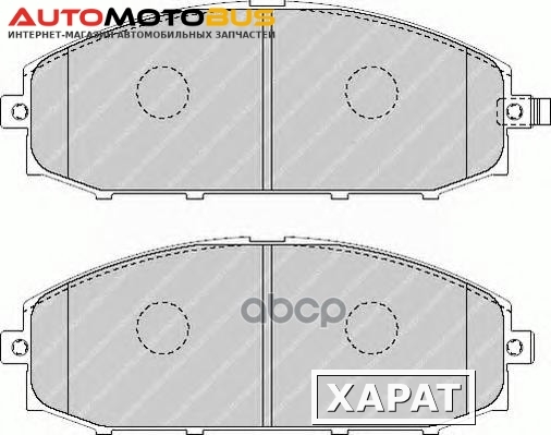 Фото Комплект тормозных колодок FERODO FDB1577