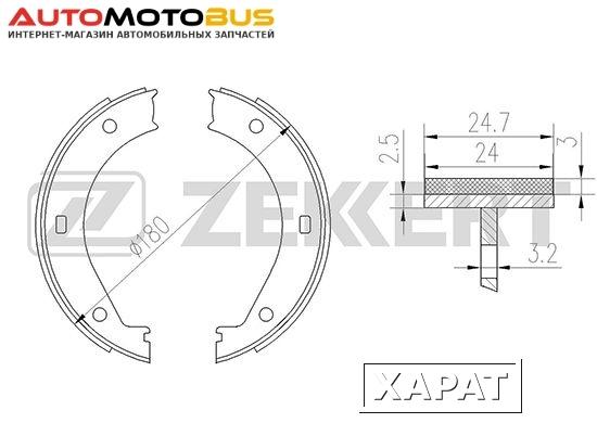 Фото Комплект тормозных колодок ZEKKERT BK-4135