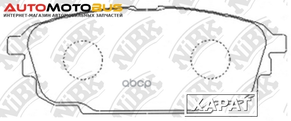 Фото Комплект тормозных колодок NiBK PN5476