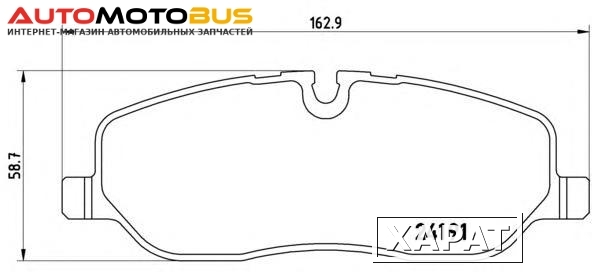 Фото Комплект тормозных колодок Brembo P44014