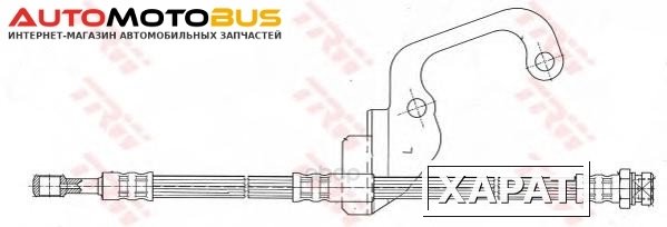 Фото Шланг тормозной TRW/Lucas PHD628
